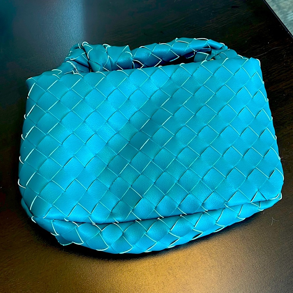 Cute small dark teal purse